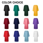 High School Green School College Graduation Robe High School College Green Matte Graduation Robe Supply