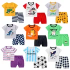 Set Girls' 2021 New Cotton Children's Short Sleeve Set Summer Boys' 2 Piece Girls' T-shirt