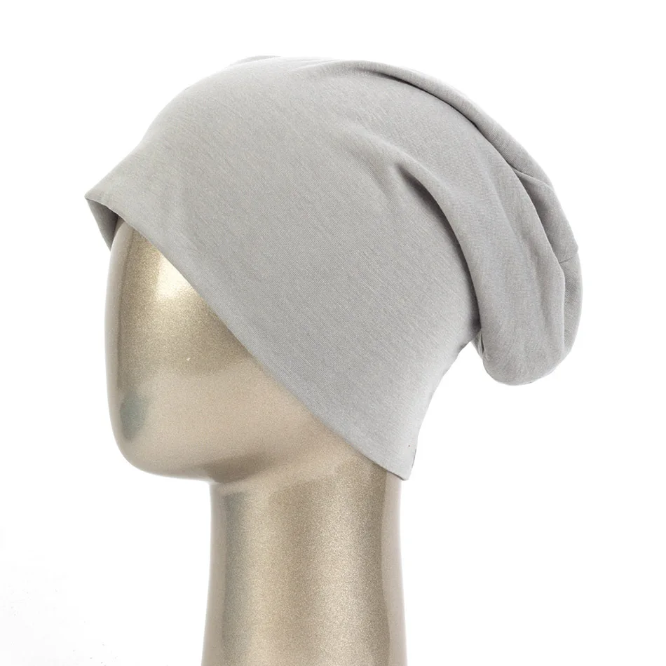 Modal Material Thin Cotton Beanie Hats 