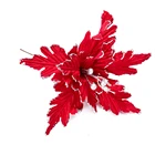 Red Wedding Artificial Colorful Decorative Red Flowers For Wedding Wall Fall Christmas Tree Decor Flower Decoration