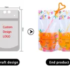 Drink Foil Drink Bag Custom 180ml 400ml 500ml Liquid Milk Adult Juice Pouch Hot Drink Foil Plastic Drink Packaging Bag