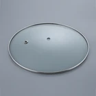 Glass Lid Temper Glass Lid 22 Cm C Type Tempered Glass Pot Cover Lid With Stainless Steel Ring