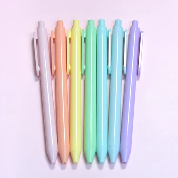 HR Hot Selling Promotional Custom Logo Gift Ball Point Pen 1.0mm Multi Colors Refill Plastic Back To School Gifts Ballpoint Pen