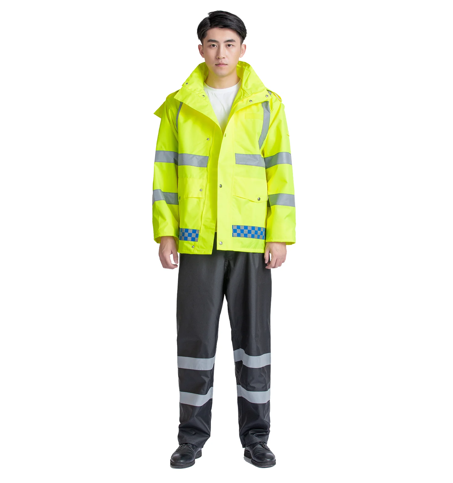 police reflective rain jacket
