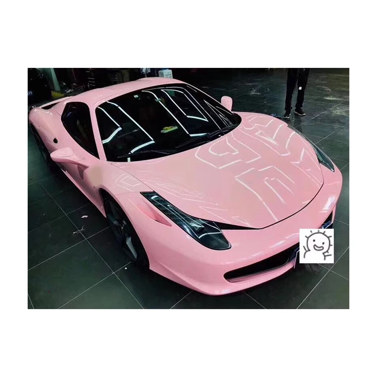Crystal Blush Pink Custom Pink Car Wrap ...