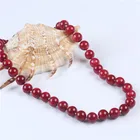 Coral Coralcoral Beads Necklace Factory High Quality Necklace 10mm 12mm Loose Beads Red Coral For Jewelry Making