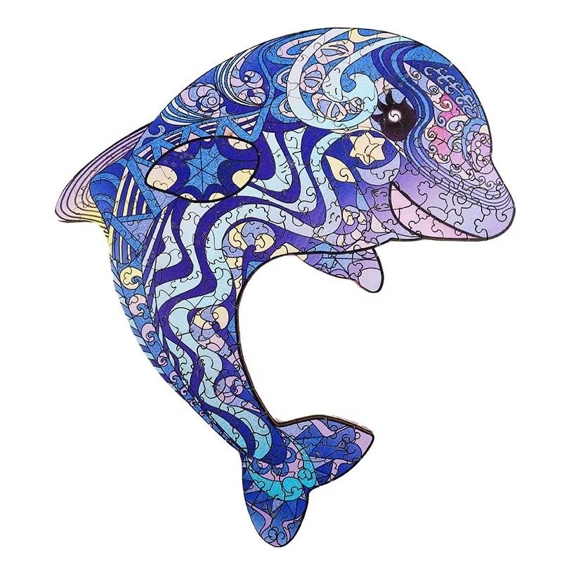 Online Seller Hotsale Animal Shaped Dolphin A3 A4 A5 Wooden Jigsaw Puzzles  For Family Game Play Collection Kids Toys - Buy Unique Puzzles For  Adults,150 Pieces Jigsaw Puzzle,Wooden Jigsaw Puzzles For Adults