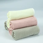 Cloth Kids Factory Direct Sale Reusable Soft Crepe Square Baby Cotton Towel Face Cloth For Kids Baby