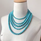 Bead Necklace Wholesale Customized Color Bead Necklace Multi-layer Bead Necklace 5 Layer Necklace
