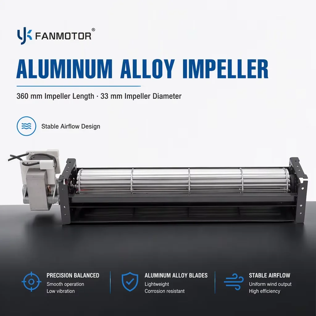 Cross Flow Fan, 220V, 15W, 360mm, Tangential - detail 6