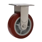 Heavy Caster 200 Swivel Rotating Laundry Cart Pu Heavy Duty Locking Plate Ss Pp Stainless Steel Caster