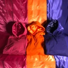 Women Hoodie High Quality Women And Mens Satin Hoodie Chenille Set Hoodie With Silk Lining