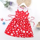 New Medium And Big Children's Dress Suspender Skirt Western Style Cute Doll Collar Skirt