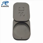 Zinc Alloy Tin Tin Embossed Tin Containers Refillable Matte Black Zinc Alloy Embossed Tin Containers For Male