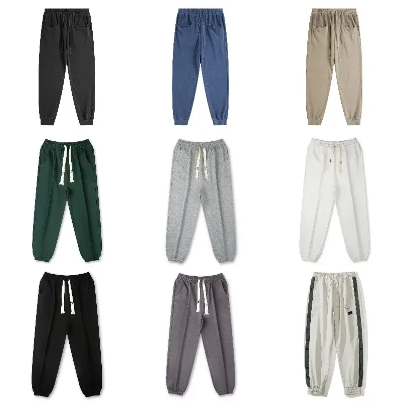 MorwenVeo Men's Linen Pants Casual Long Pants - Loose Lightweight Drawstring Yoga Beach Trousers Casual Trousers - 6 Colors