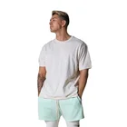 T-shirt Factory Wholesale Men's Loose Short-sleeved T-shirt Can Be Customized Logo Oversized Gym Fitness Top