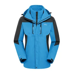 2021 Womens 3 In 1 Ski Jackets  Winter Warm Coats Outdoor Water Resistant Fabrics Windproof Fleece Jackets and Coat