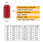 Nylon Thread Nylon Thread Sewing For Shoes Polyester Sewing Colorful High Tenacity Polyester Sewing Thread