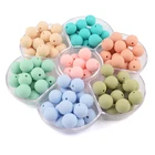 Beads Wholesale Factory Mixed Color BPA Free Soft Silicone Teething Beads For Baby