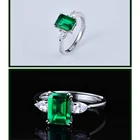 Silver 925 Rings Silverrings Silver 925 Emerald Little Star Rings Hydrothermal Method
