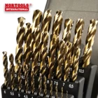 Drill Drills Box 25PCS HSS-E Cobalt Drill M35 Twist Drills IN ROSE PLASTIC BOX