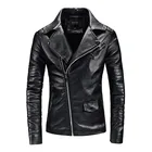 Leather Jacket Men Wholesale Men's Leather Jacket Casual Motorcycle Jacket Coat For Men