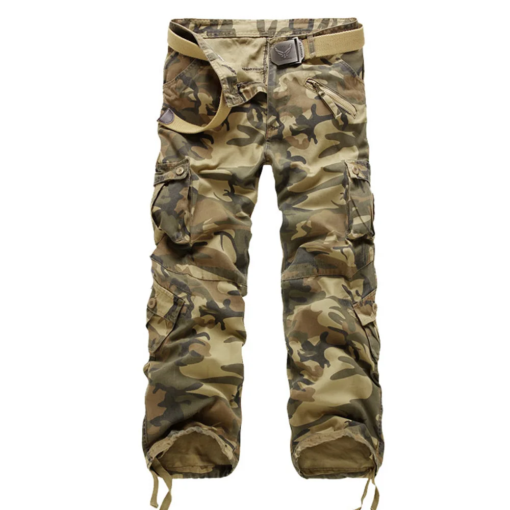 Pantalones Cargo de verano para hombre, estilo militar, Corte recto,  pantalones largos de carga holgados, pantalones para hombre de muchos  bolsillos, Jogger negro, verde caqui militar XYX(#Army Green) | Linio Perú -