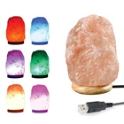 Led Lamp 1-2kg Pink White Multiple Custom Colors Office Home Natural Led Crystal Usb Himalayan Salt Lamp