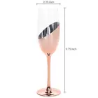 Wedding Champagne Flute Luxury Glassware Wedding Crystal Rose Gold Champagne Flute