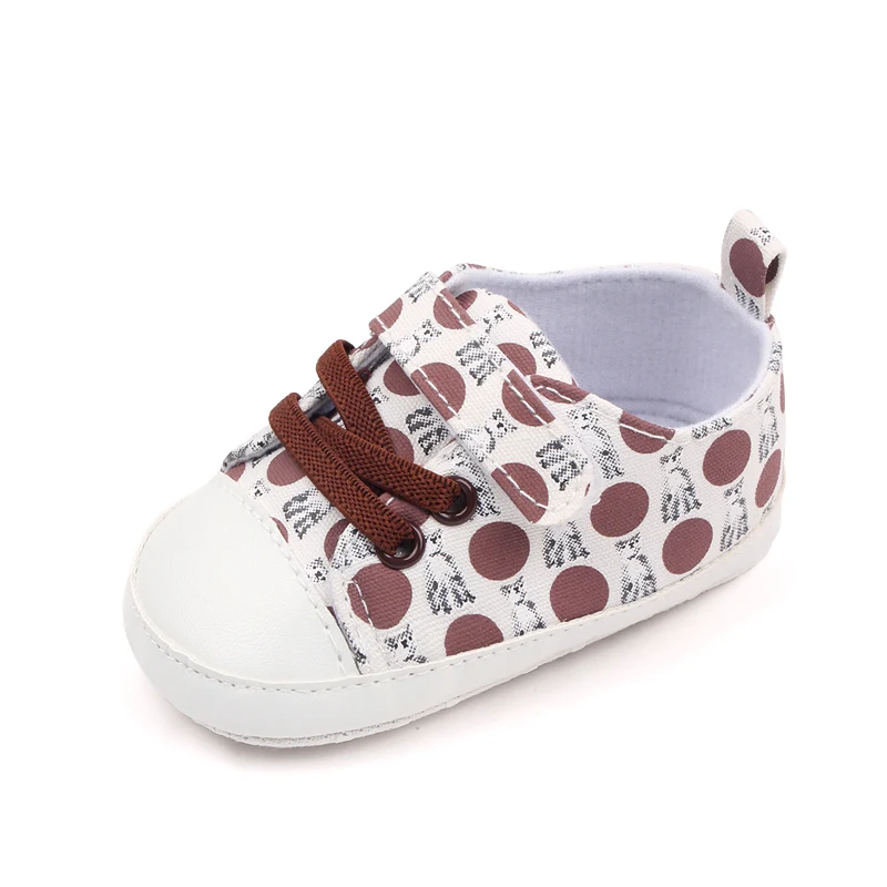 Spring and Autumn Animal Polka Dot Matching Soft Soled Baby Shoes for Girls and Boys details