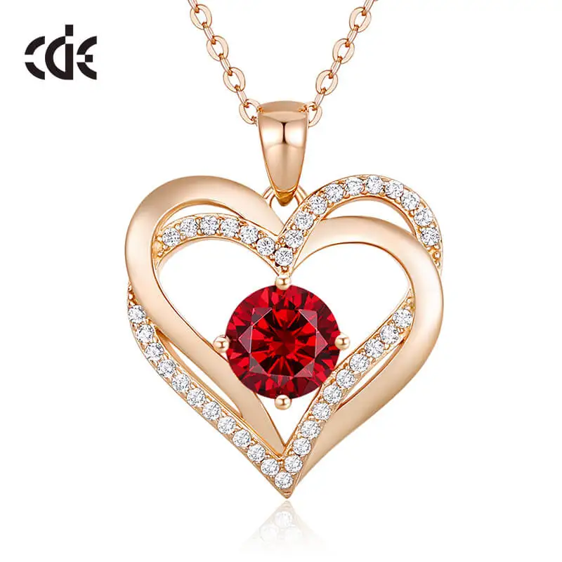 CDE YN0918 Fine Jewelry Patents Silver 925 Necklace For Women Heart-Shaped Wedding Jewellery Sterling Silver Heart Necklace