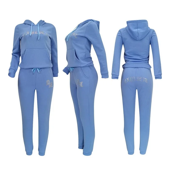 Chándal De Diamantes De Imitación Para Mujer,Conjunto De 2 Piezas,Sudadera  De Gran Tamaño Con Diamantes De Imitación Personalizados,Pantalones De  Chándal Deportivos Para Correr,Sudadera Con Capucha - Buy Diamantes De  Imitación De Sudadera