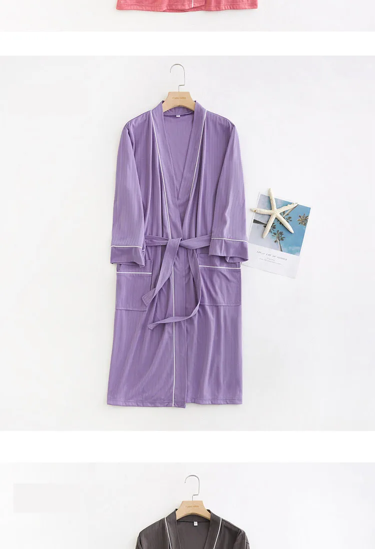 Designed Beautiful Hilton Hotel Bathrobes Bathrobe Waffle Cotton Adult