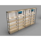 Shop Shop Display Rack Supermarket Shelves Steel Wood Shelves Retail Display Gondola Shelving/rack For Shop