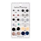 Flower Earrings Earrings Fashion Lady Girls Gift Resin Flower Ball Shinny Crystal Stud Earrings Sets For Women