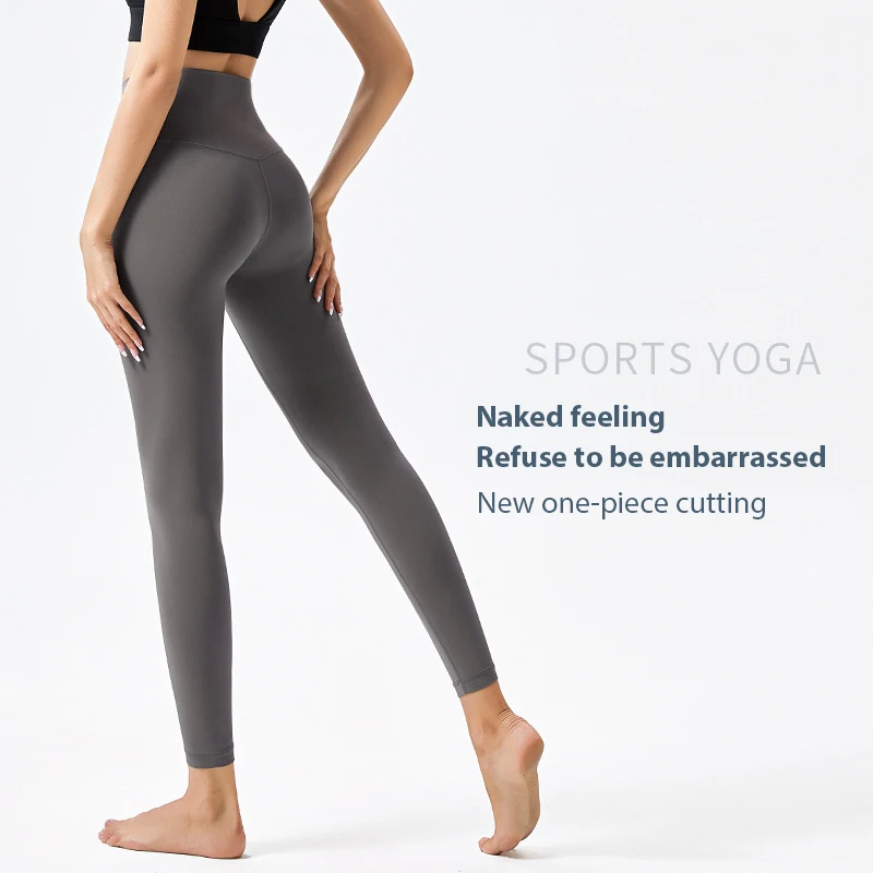 Wholesale Quick Dry High Waist Lift Buttock Naked Feeling Sports Fitness Yoga Leggings Comfortable Women Sexy Yoga Pants