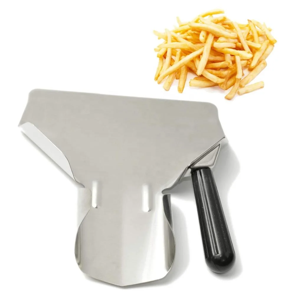 NEW French  Fry Fries Scoop Stainless Steel Chips Shovel Stainless Steel Bagger
