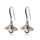 Jewelry Earring Cute Jewelry Bijoux Animal 925 Sterling Silver Drop Lovely Bee Earring For Women