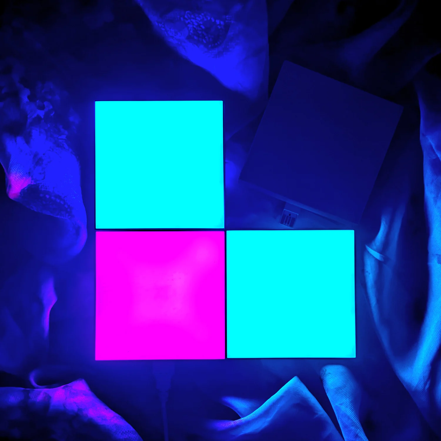 Diy Square Lights With Remote Smart Touch Sensitive Light Panels For Wall  Rgb Geometry Assembled Led Night Light For Gaming Room - Buy High Quality  Wall Mounted Tap Light Square With Remote