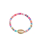 Pearl Bracelet Hot Selling Bohemian Style Pearl Charm Colorful Polymer Clay Bracelet For Girls