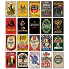 Crafts Bar Decor Many Choices Beer Metal Crafts Tin Sign Print Vintage Plaque Pub Bar Wall Decor