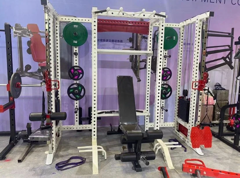 Multi Functional Trainer Gym Fitness Equipment Power Cage Multi Power Rack Smith Machine