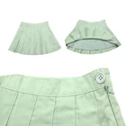 Girl Skirt Girl Sexy Pleated Mini Skirt School Girl Skater Tennis Skirt High Waist Flared Green Short Skirt