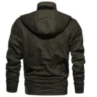 Wholesale Man Custom Windbreaker Turn-Down Thick Collar Brown Spring Military Uniforms