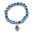 Palm Evil Eye Bracelet Fatima Hand Bracelet Simple Palm Hand String Beaded Bracelet