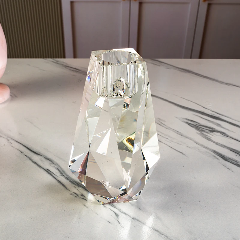 product small bridge special shaped glass candle holder for home decoration wedding center decoration candle holder decoration-7