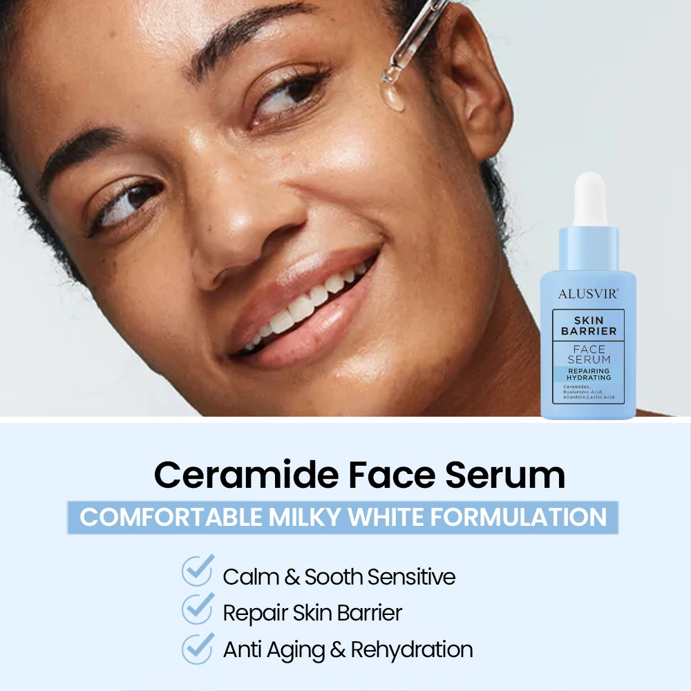 Skin Care Products Ceramide Face Foaming Cleanser Moisturizing Toner Spray Serum Cream Body Lotion Skin Care Set Private Label