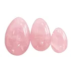 Jade In Stock 100% Natural Jade Egg Kegel Exercise Repair Pelvic Floor Muscles Rose Quartz Yoni Egg Wholesale