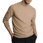 Wool Sweaters 2021winter Factory Custom Pullover Wool Knit Warm Turtleneck Sweaters Men