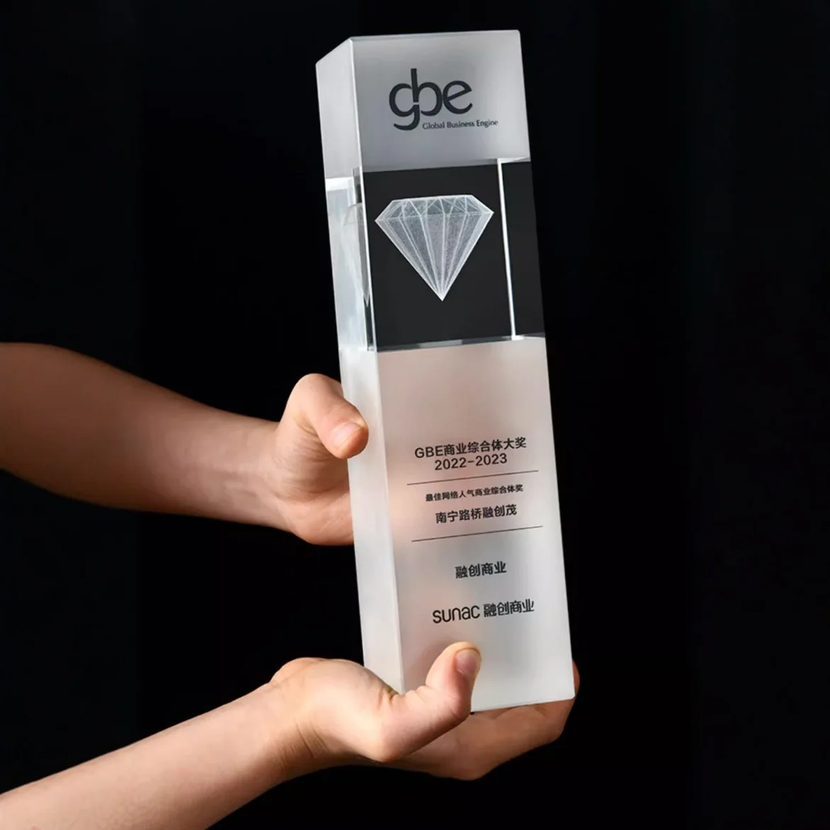 product high quality k9 crystal engraved crystal trophy annual awards ceremony team medals customization-7